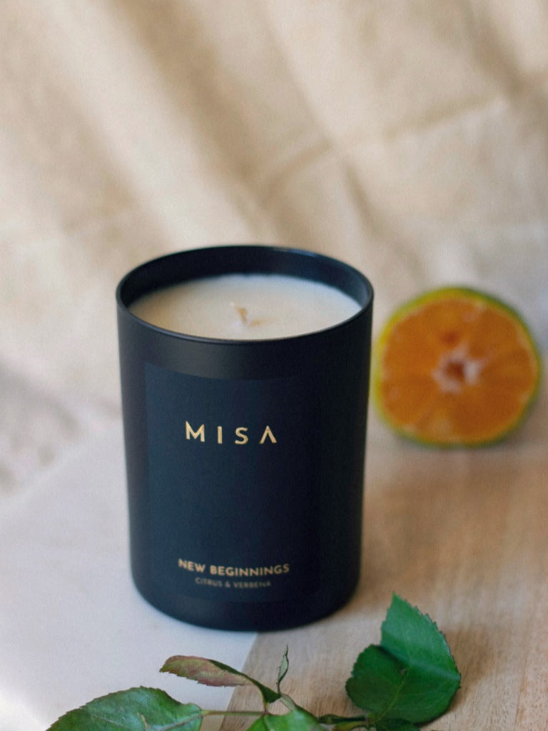 Shop New Beginnings Scented Candle Online Misa Misa Candles